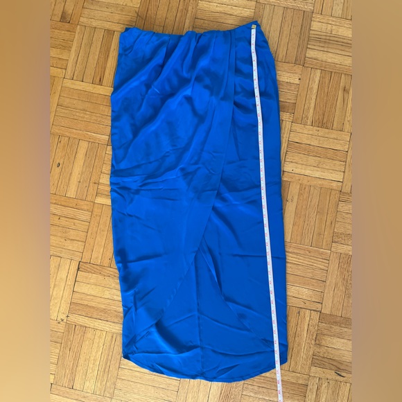 Bright blue wrap skirt - Picture 1 of 3